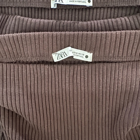 Zara Ribbed Strapless Dress in Chocolate Brown - Picture 5 of 5